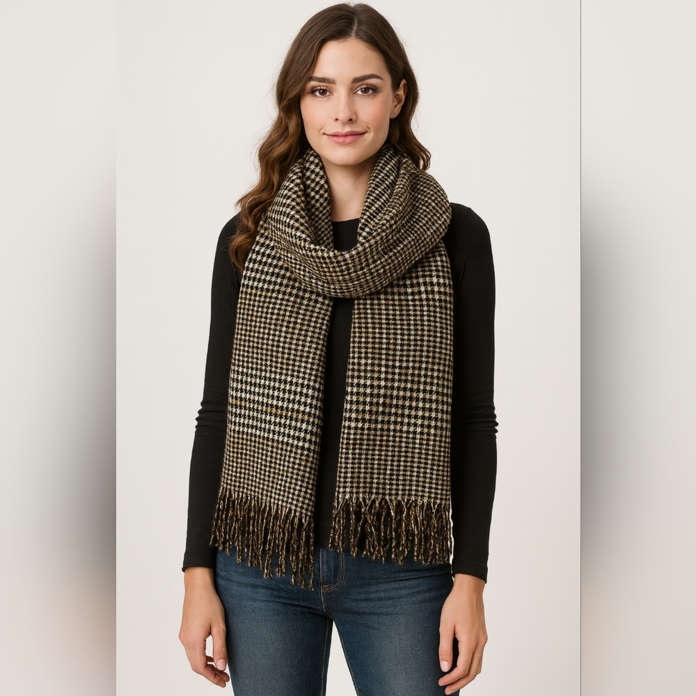 Lulla Collection Plaid Acrylic Super Soft Scarf